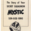 1946 CAPTAIN MIDNIGHT MYSTIC SUN GOLD RING LEAFLET